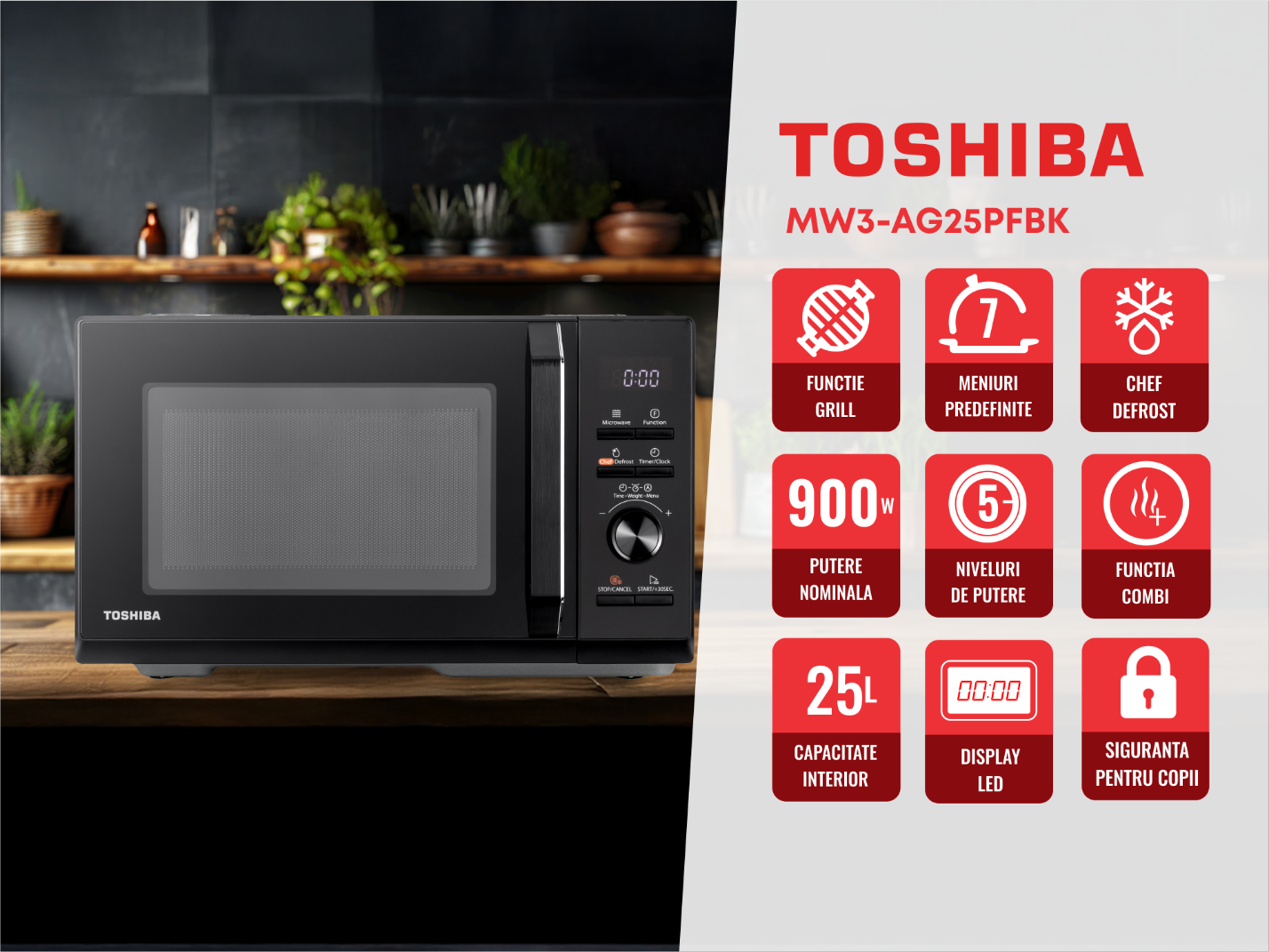 Toshiba MW3-AG25PFBK - imagine 01